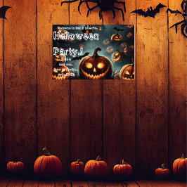 Póster Hells Pumpkin Halloween Party