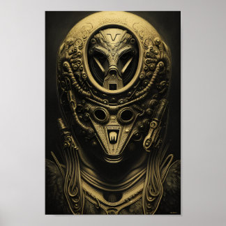 Póster Helmet Alien Avanzado