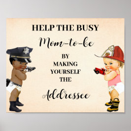 Póster Help Mom Make Yourself Addressee Little Recruit