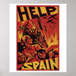 Póster Help Spain (1937)_Propaganda Poster