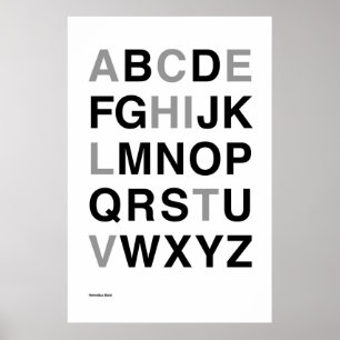 Póster Helvetica Bold