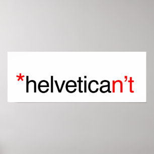 Póster helvetican no Poster