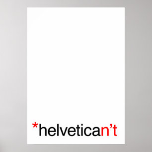 Póster helvetican no Poster