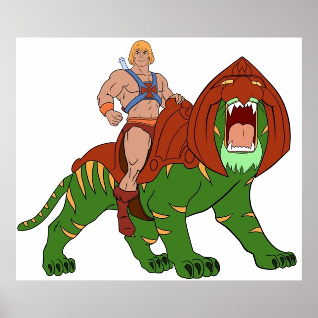 Póster Heman y Tiger Tributo (Frente)
