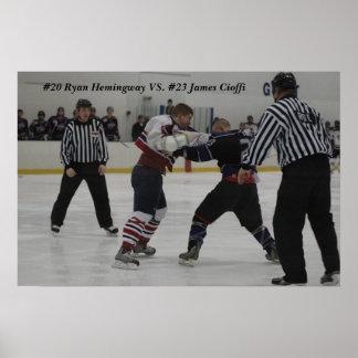 Póster Hemi, 20 Ryan Hemingway vs. 23 James Cioffi