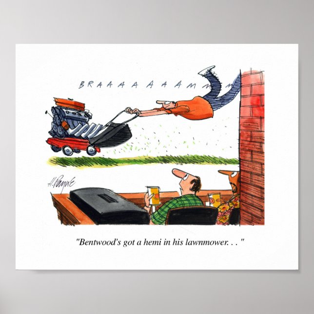 Póster Hemi Mower Personalizado (Frente)