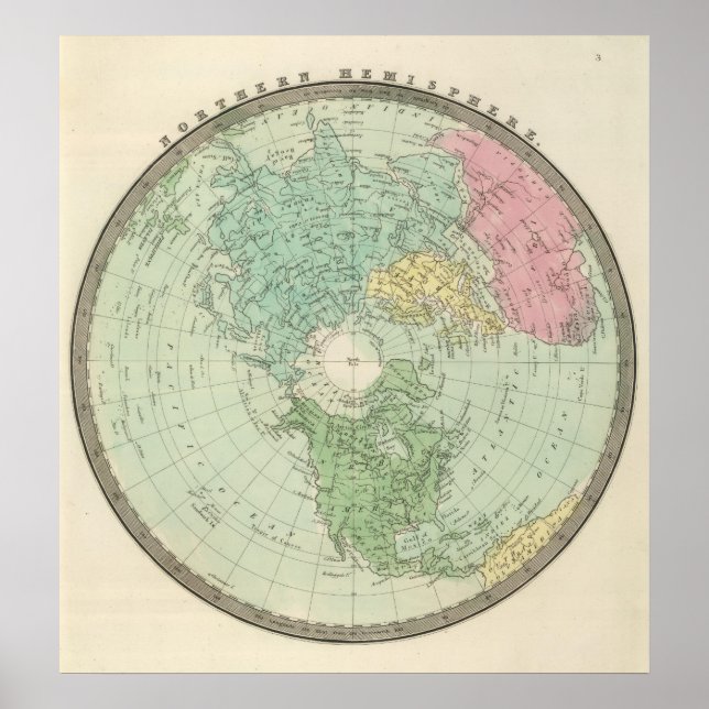 Póster Hemisferio Norte 3 (Frente)