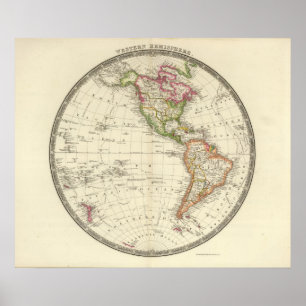 Póster Hemisferio occidental 10