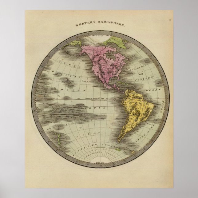 Póster Hemisferio Occidental 3 (Frente)