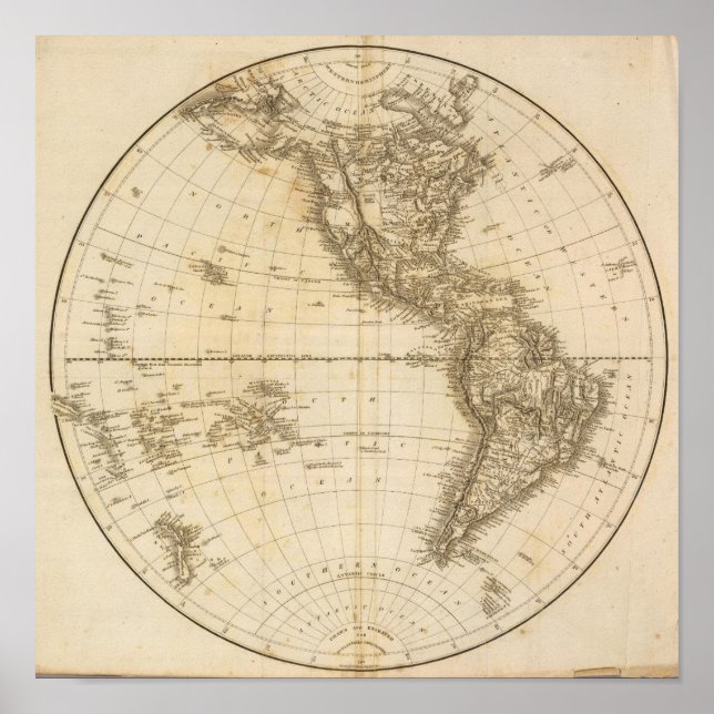 Póster Hemisferio Occidental 8 (Frente)