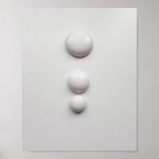 Póster Hemisferios de porcelana 1