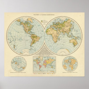 Póster Hemisferios W, E