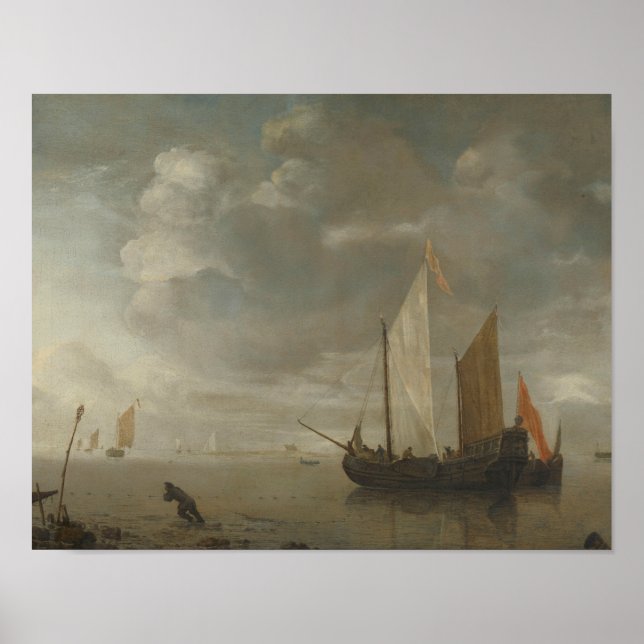 Póster Hendrick Dubbels - Calm Sea (Frente)