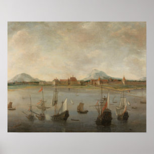 Póster Hendrick Dubbels - Vista de Batavia