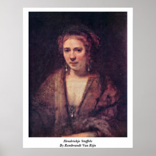 Póster Hendrickje Stoffels De Rembrandt Van Rijn