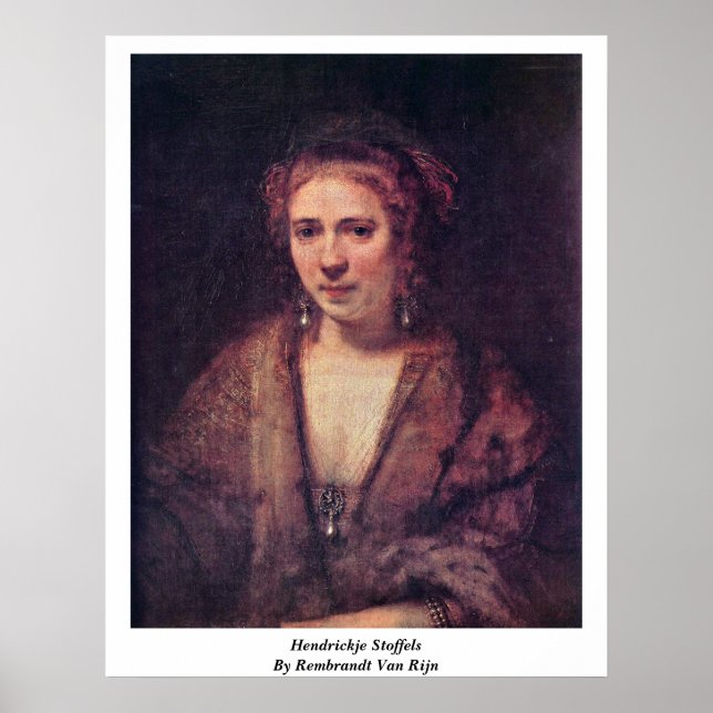 Póster Hendrickje Stoffels De Rembrandt Van Rijn (Frente)