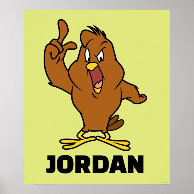 Póster Henery Hawk Gritando (Frente)