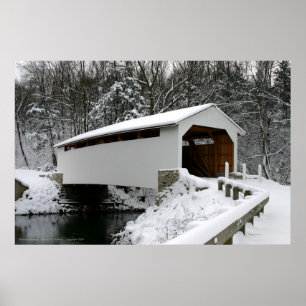Póster Henninger Covered Bridge