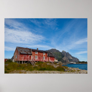 Póster Henningsvær - Lofoten - Noruega