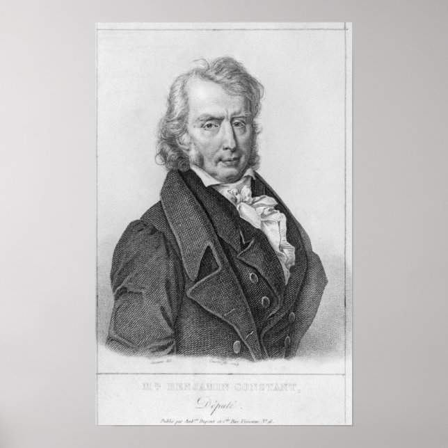 Póster Henri Benjamin Constant de Rebecque como adjunto (Frente)