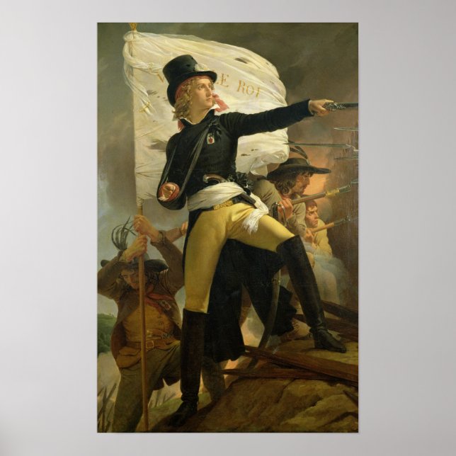 Póster Henri de La Rochejaquelein , líder de la (Frente)