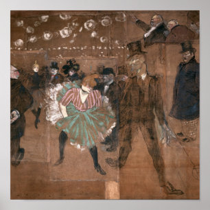 Póster Henri de Toulouse-Lautrec   Baile en el Rojo