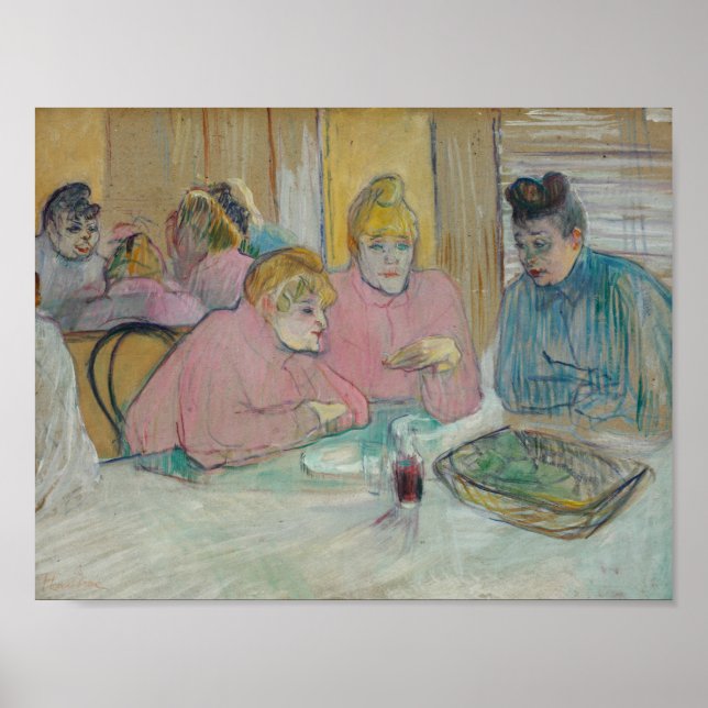 Póster Henri de Toulouse-Lautrec - Damas de Comedor (Frente)