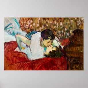 Póster Henri de Toulouse-Lautrec: El beso