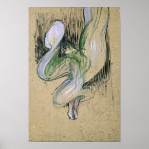 Póster Henri de Toulouse-Lautrec Estudio para Loie Full