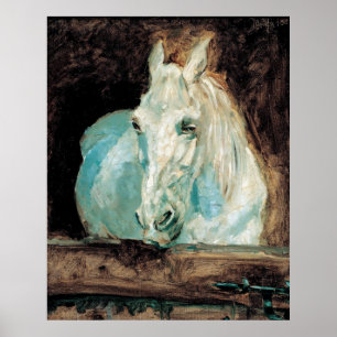Póster Henri de Toulouse-Lautrec Gazelle El caballo blanc