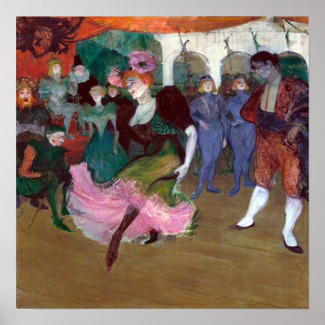 Póster Henri de Toulouse-Lautrec Marcelle Lender Dancing (Frente)