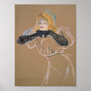 Póster Henri de Toulouse-Lautrec Yvette Guilbert singi