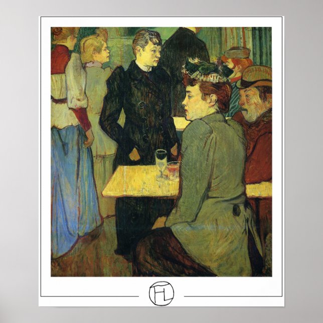 Póster Henri de Toulouse-Lautrec Zedign Art Poster #103 (Frente)