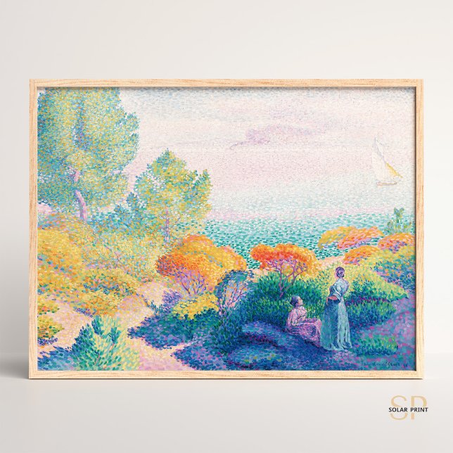 Póster Henri Edmond Cross Two Women by the Shore Painting (Subido por el creador)