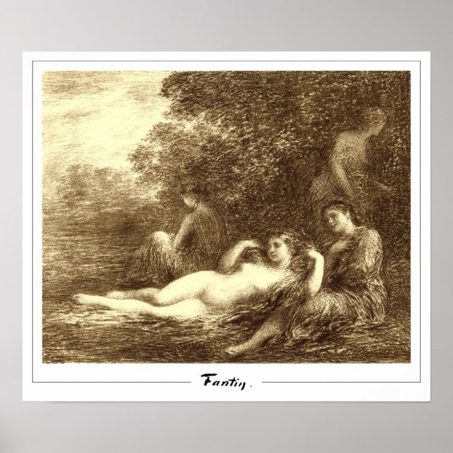 Póster Henri Fantin-Latour Zedign Art Poster #302 (Frente)