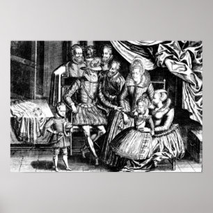 Póster Henri IV  King of France with his Family