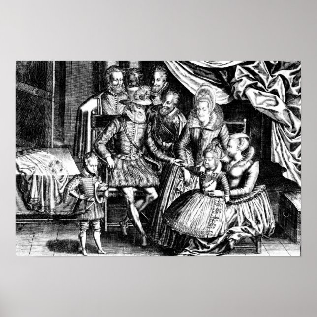 Póster Henri IV  King of France with his Family (Frente)