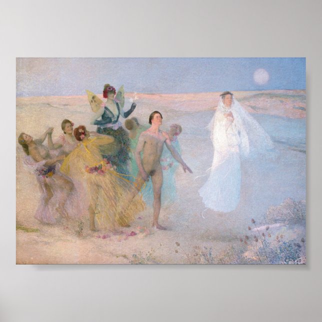 Póster Henri-Jean Guillaume Martin, Virtud del Vicio del  (Frente)