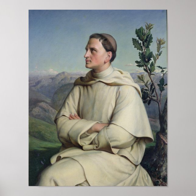 Póster Henri Lacordaire en Sorreze, 1847 (Frente)