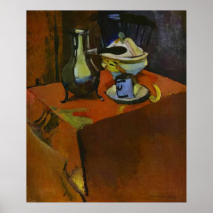 Póster Henri Matisse - Dishes on a Table - 1900