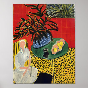 Póster Henri Matisse - Interior con helecho negro - 1948