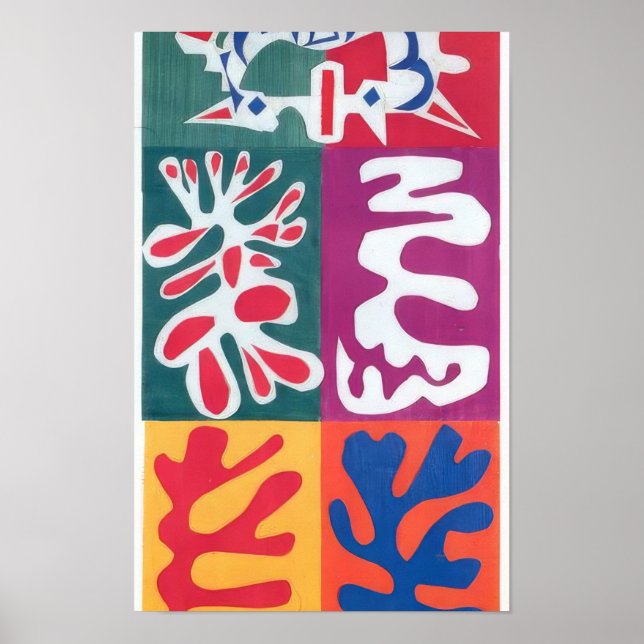 Póster Henri Matisse - Panel con Máscara - 1947 (Frente)