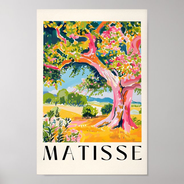 Póster Henri Matisse Print, Oak Tree Art, Landscape Paint (Frente)