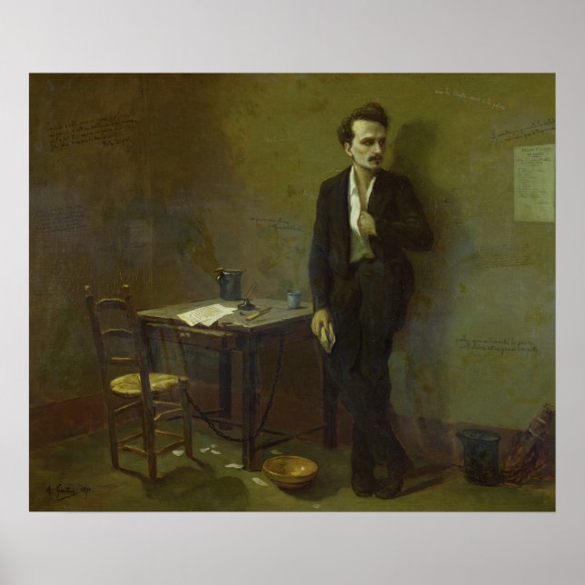 Póster Henri Rochefort  in Mazas Prison, 1871 (Frente)