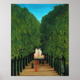 Póster Henri Rousseau, Avenida en el Parque de Saint Clou