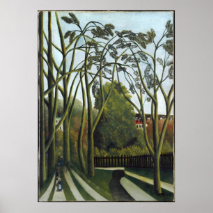 Póster Henri Rousseau - Cita en el bosque