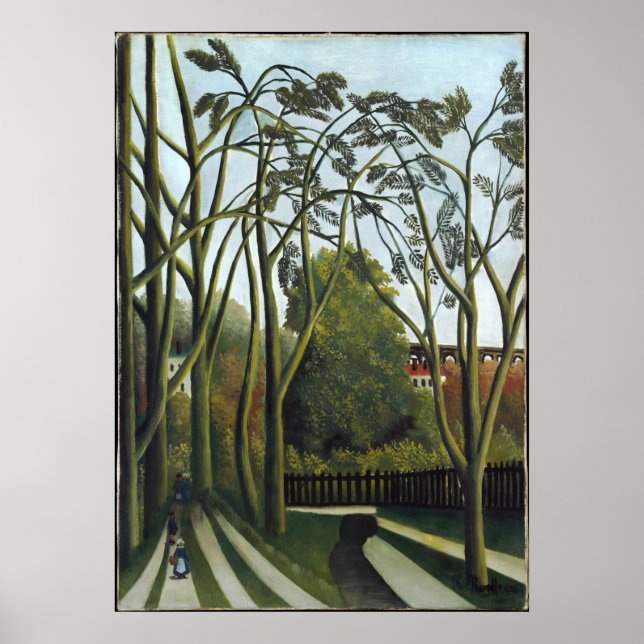Póster Henri Rousseau - Cita en el bosque (Frente)