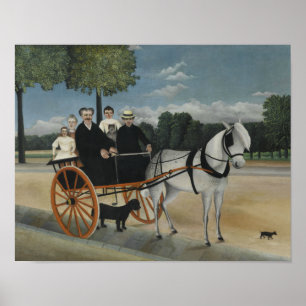 Póster Henri Rousseau - el carro del bastidor Junier