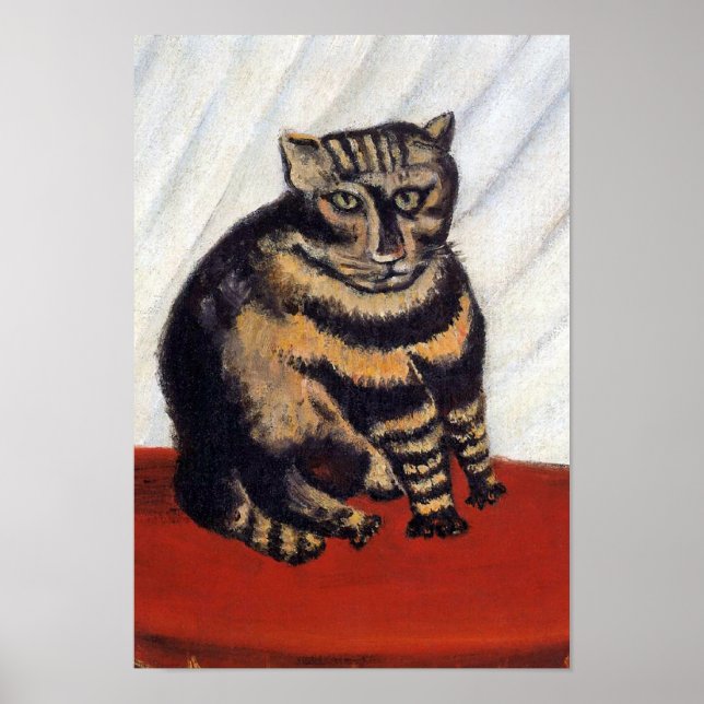 Póster Henri Rousseau - El gato del tigre ( Le Chat Tigre (Frente)