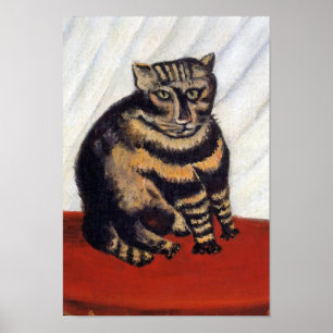 Póster Henri Rousseau - El gato tigre ( Le Chat Tigre )